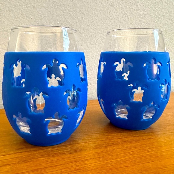 Celebrate Together™ Summer 2-pc. Sea Turtle Stemless Wine Glass Set - Picture 1 of 5